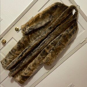 Chic Brown Faux Fur Jacket